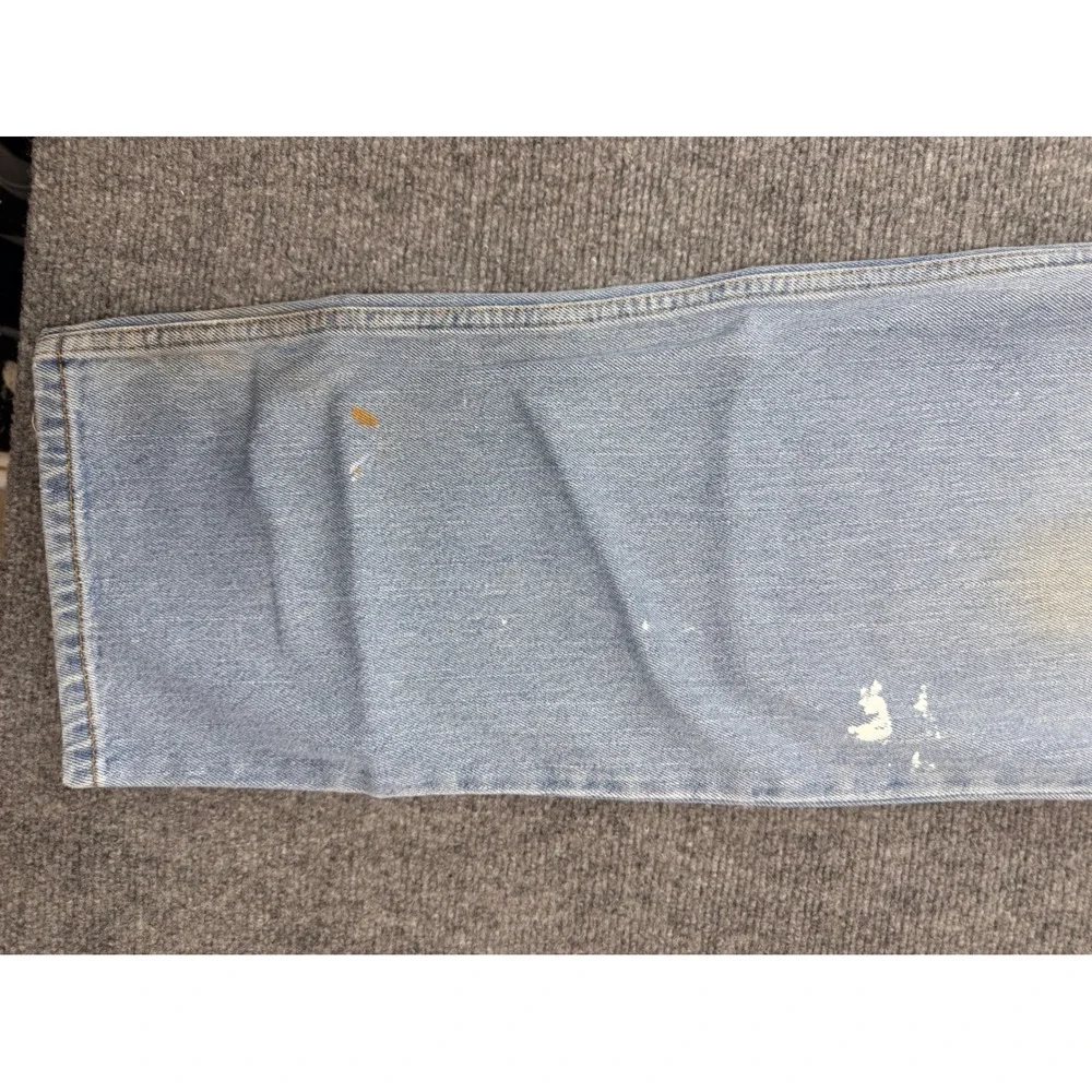 Levis 550 Relaxed Fit Mens Jeans 36x34 Light Wash Blue Cotton Denim‎ 550-0261